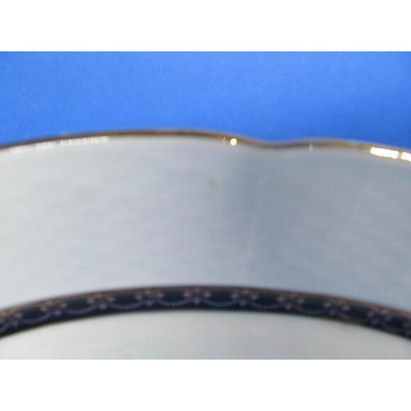 Baum Bros Renaissance Black By Thun 12 1/2" X 9" Platter And 4 Footed Cups VGC - Picture 4 of 14